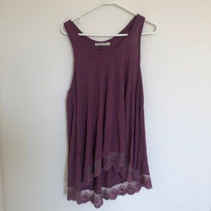 Nordstrom Chloe K Mesh Ruffle Boho T-Shirt Dress